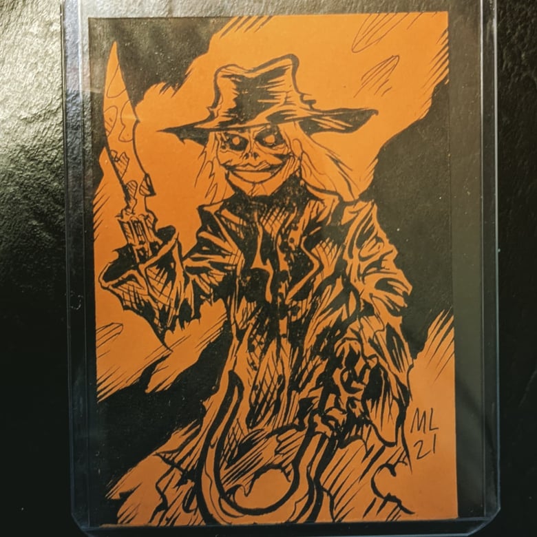 Image of "Blade" inked trading card