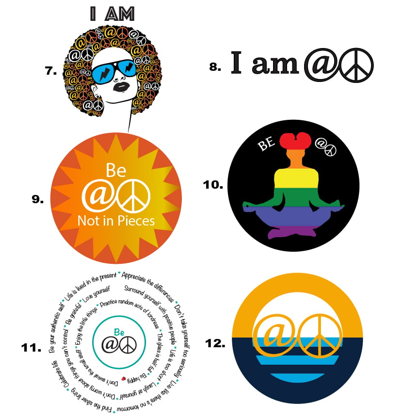 At Peace Stickers