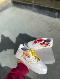 Image 1 of Demon Slayer Custom Airforces (Coloured Laces)