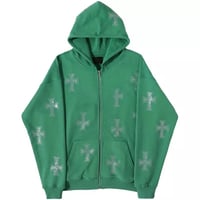 Image 1 of Chrome Cross Zip Up