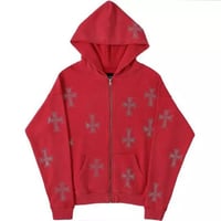 Image 3 of Chrome Cross Zip Up