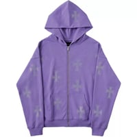 Image 2 of Chrome Cross Zip Up