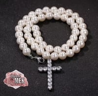 Pearl  Cross Necklace