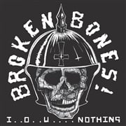 Image 1 of BROKEN BONES -  I..O..U.... NOTHING + LIVE 100 CLUB Lp (with POSTER)