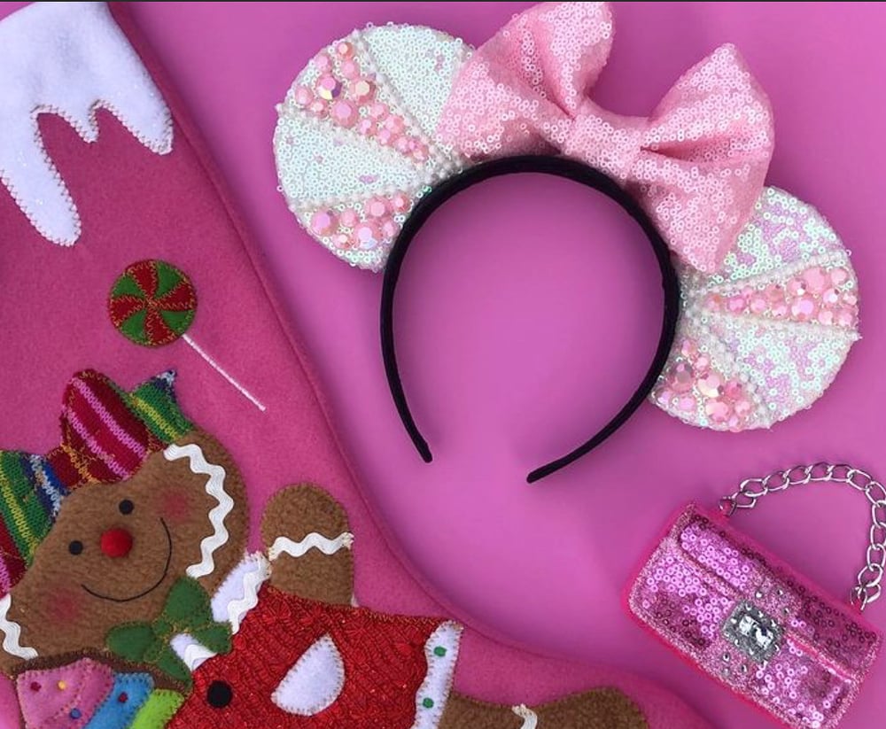 Image of Pink peppermint mouse ears