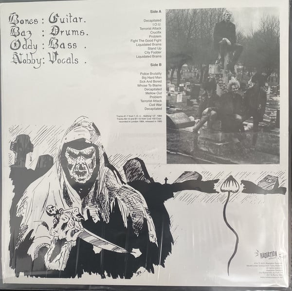 Image of BROKEN BONES - I..O..U.... NOTHING + LIVE 100 CLUB Lp (with POSTER)