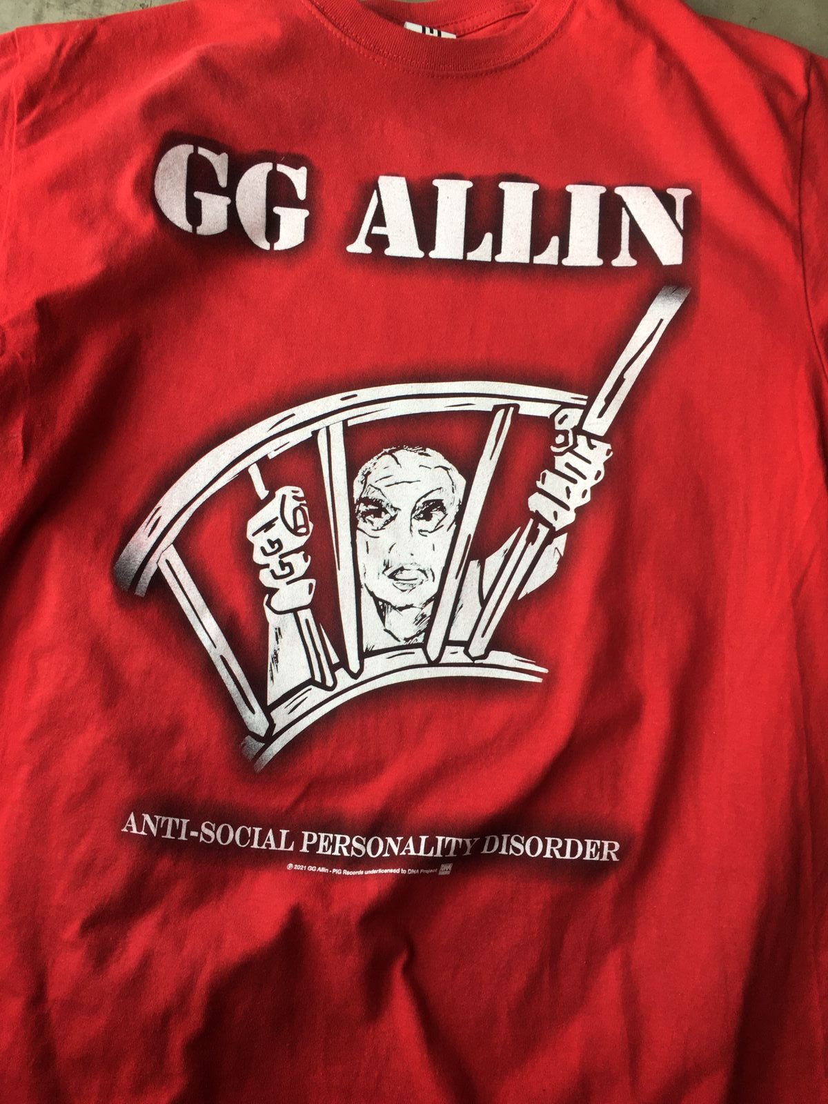 Image of GG ALLIN "Anti Social Personality Disorder"