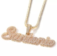 Image 2 of Cluster Name Necklace