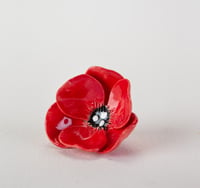 Image 1 of Ceramic Poppy Brooch