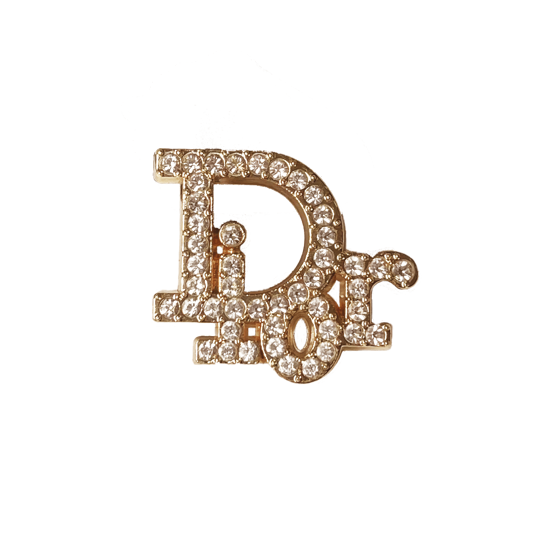 Dior Gold Tone Designer Charm