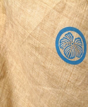 Image of Kimono af raw hør - håndvævet
