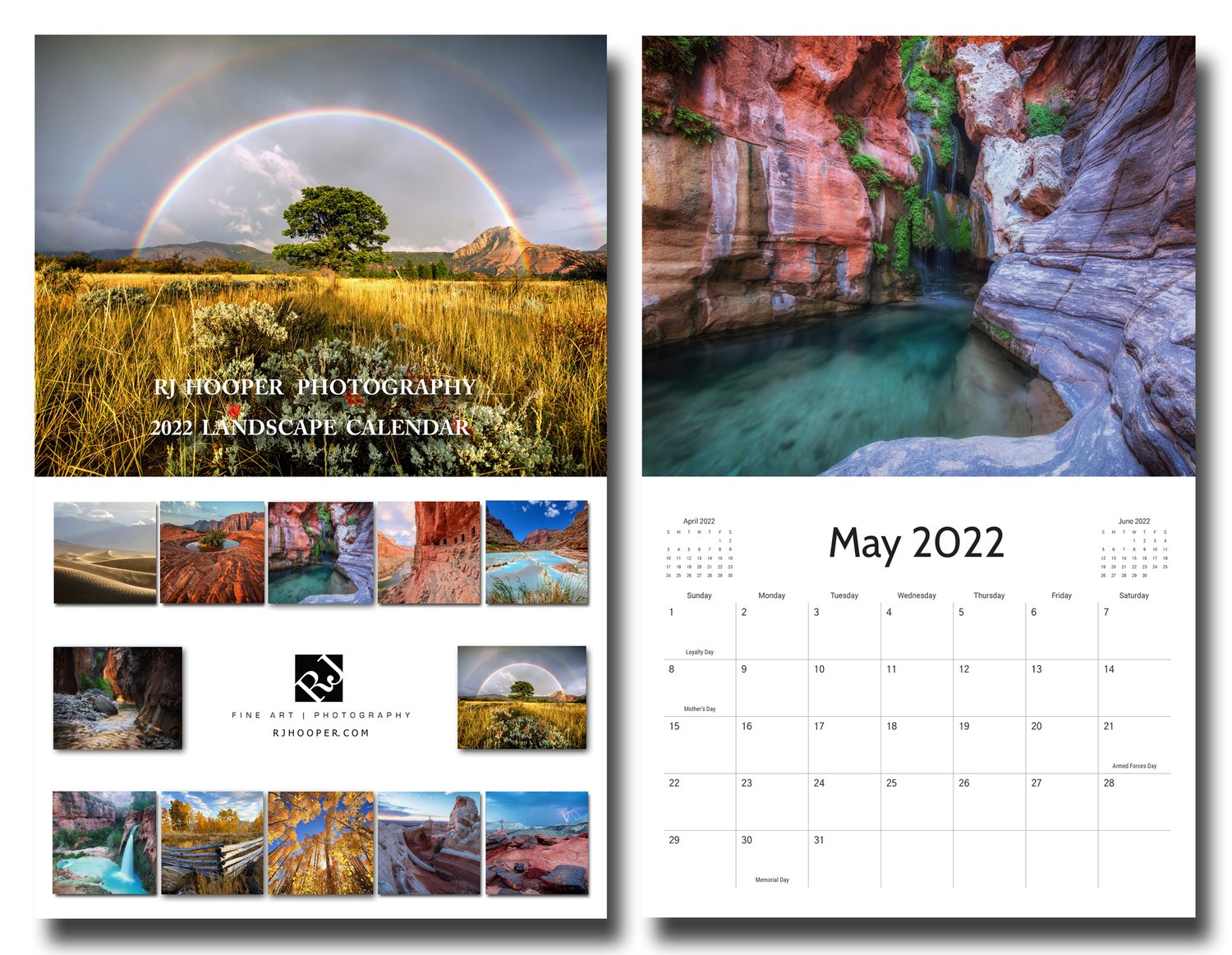 Image of 2022 Calendar with print