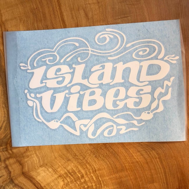 island vibes — cut vinyl decal
