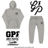Grey Pastel "Signature" Embroidered Carbon Grey Joggersuit 
