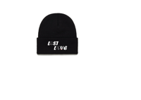 LOST LOVE BLACK BEANIE 