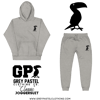 Grey Pastel "Classic" Embroidered Carbon Grey Joggersuit 