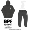 Grey Pastel "Classic" Embroidered Dark Grey Heather Joggersuit