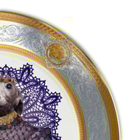 Image 3 of Lebrel italiano Lady Pucca - Large Fine China Plate - #0775