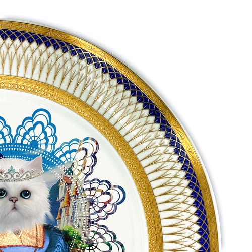 Image of Persian Queen - Large Fine China Plate - #0774