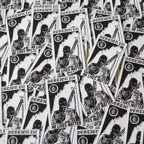 Image of No lives matter stickers