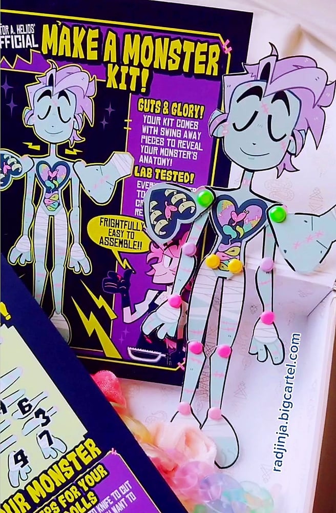 Image of DIY MAKE A MONSTER PRINTABLE KIT (DIGITAL DOWNLOAD)