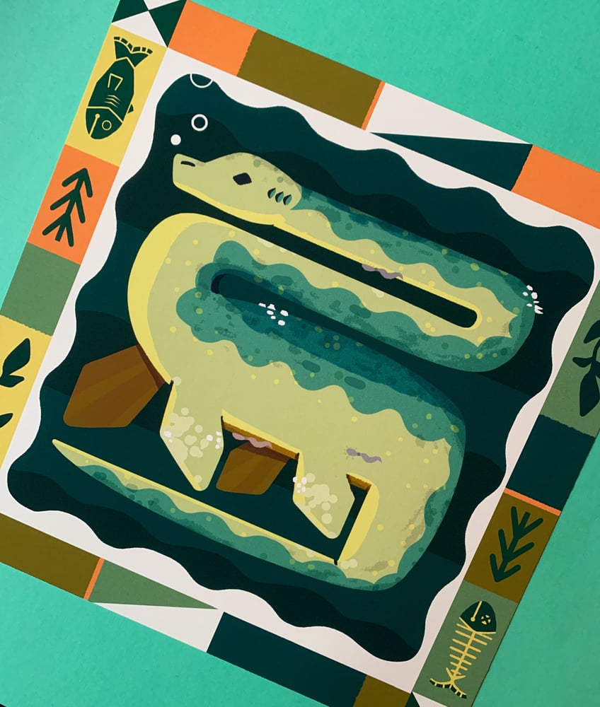 Image of Loch Ness Monster Print