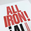 Lámina "ALL IRON / ALIRON" Poster
