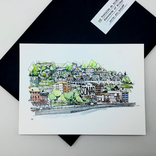 Pack postales "Apuntes de Bilbao" / "Bilbao sketches" postcards pack