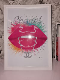 Image 1 of CC PINK GLOSSY LIP PRINT