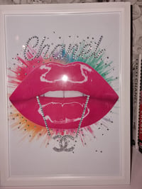 Image 3 of CC PINK GLOSSY LIP PRINT