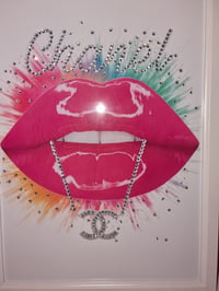 Image 4 of CC PINK GLOSSY LIP PRINT