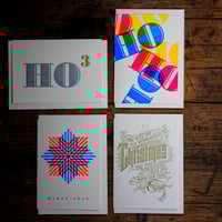 Image 1 of Christmas letterpress cards| bundle A