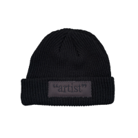 Image 1 of “artist” Black Beanie (heat reactive)