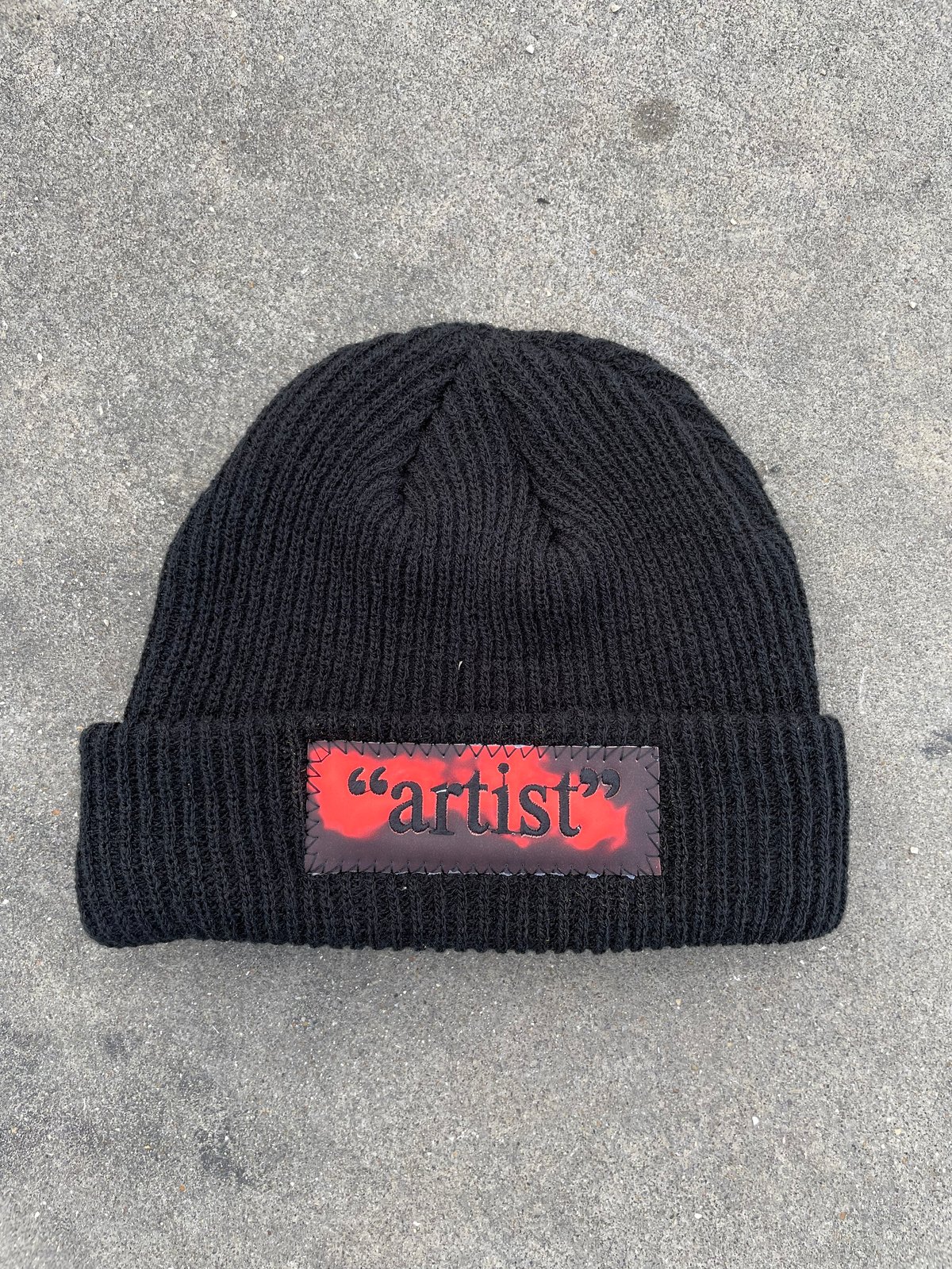 Image of “artist” Black Beanie (heat reactive)