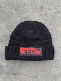 Image 2 of “artist” Black Beanie (heat reactive)