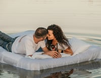 Image 1 of Couples Sunset Pond Session