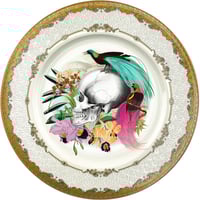 Image 1 of Faizan Skull - Fine China Plate - #0789