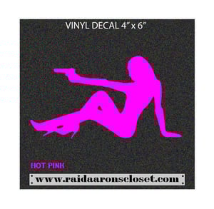 Image of Badass Mudflap Girl Vinyl Decal