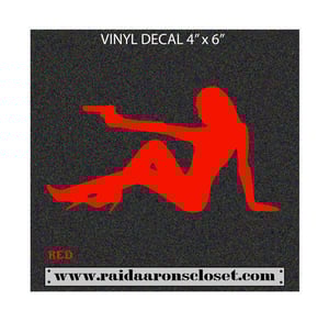 Image of Badass Mudflap Girl Vinyl Decal