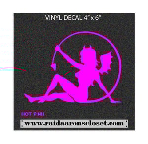 Image of Devilish Mudflap Girl Vinyl Decal