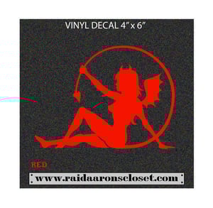 Image of Devilish Mudflap Girl Vinyl Decal