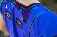 Image 3 of Purple Chenalhó Mayan Blouse, Chiapas, Handmade