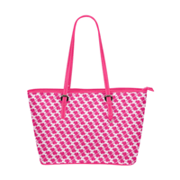 Image 1 of Classic Huskytooth pattern tote - in pink