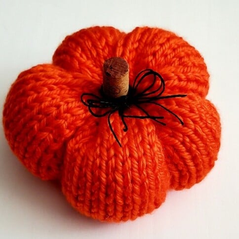 Image of Knitted Pumpkin DIY Kit by Hey Kitty Rae
