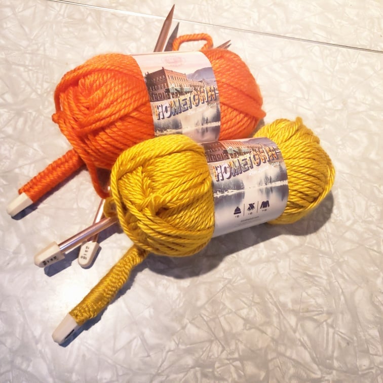 Image of Knitted Pumpkin DIY Kit by Hey Kitty Rae