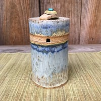 Image 1 of Lidded Jar, Bamboo Topped