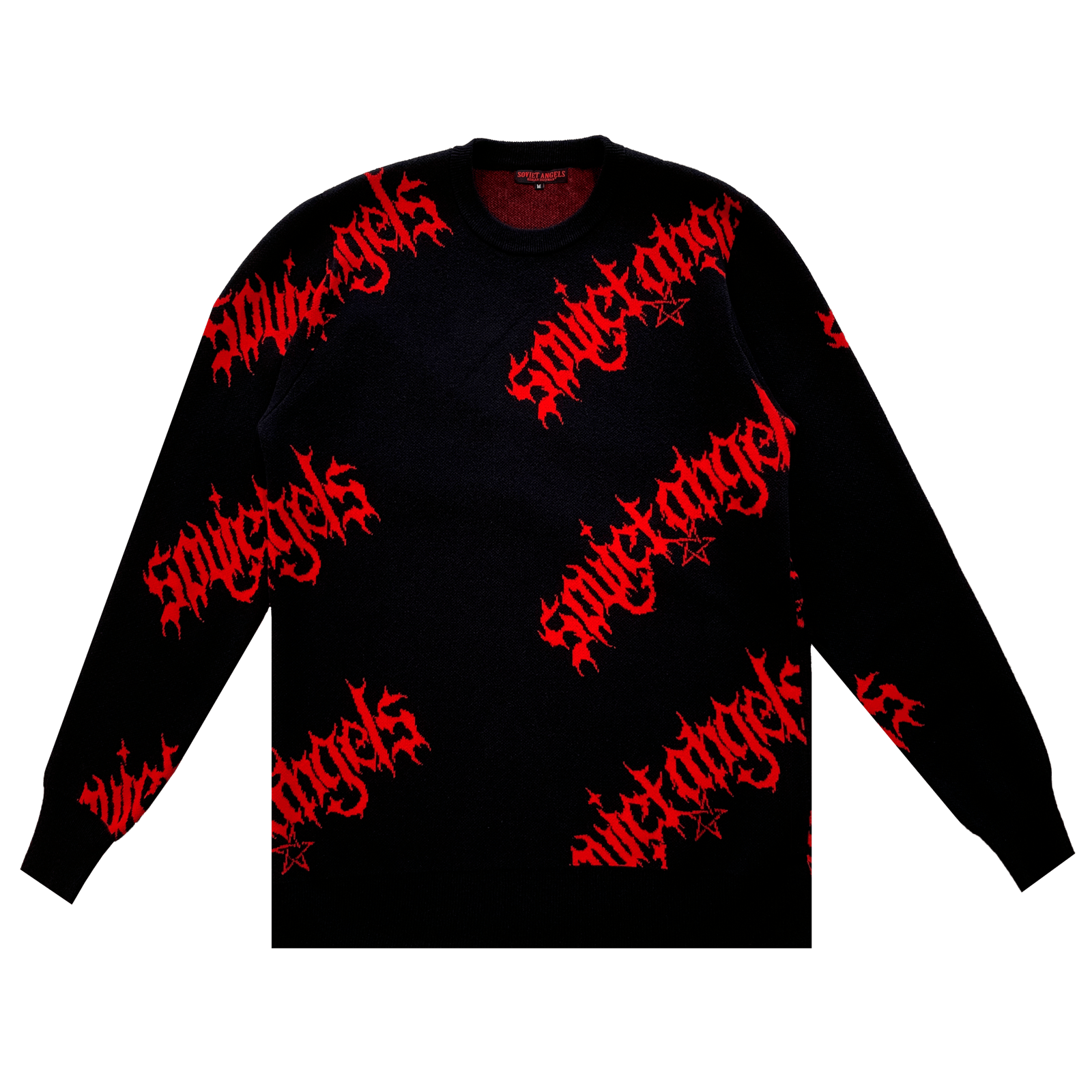 Allover Logo Knit Sweater | Soviet Angels
