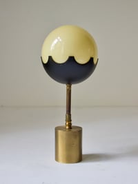 Image 1 of Small Brass Light with Glass Shade, Italy 1950s