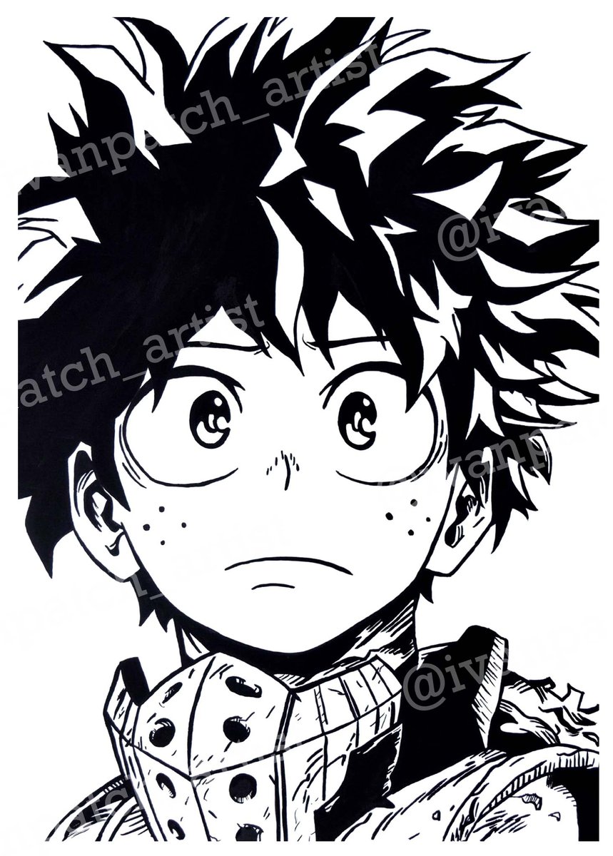 5x7 Print- Izuku Midoriya (Deku Unmasked)- Print | Ivanpatch