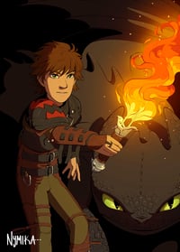 Inferno - HTTYD Art Print